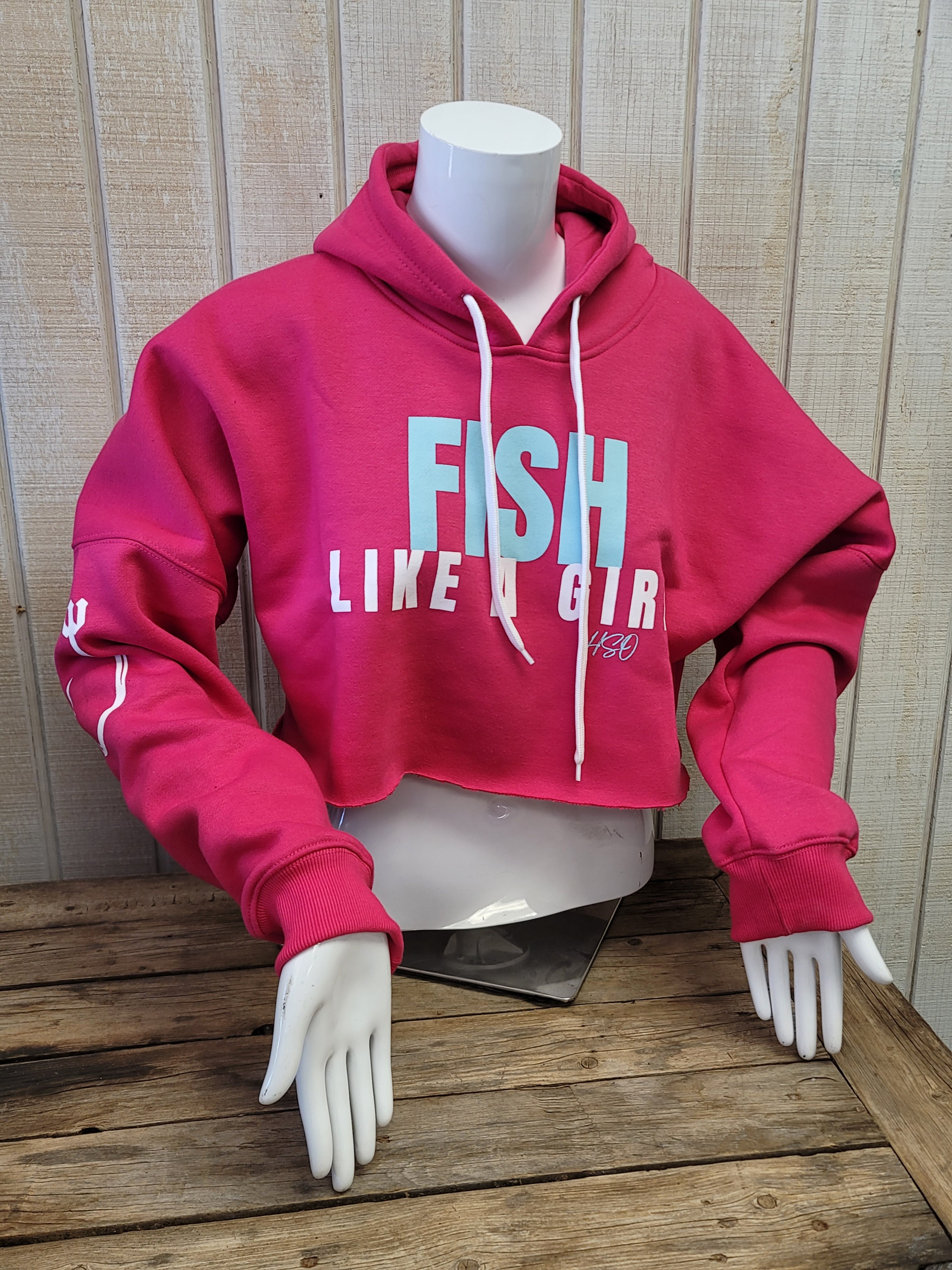 HSO Fish Like a Girl Crop Top
