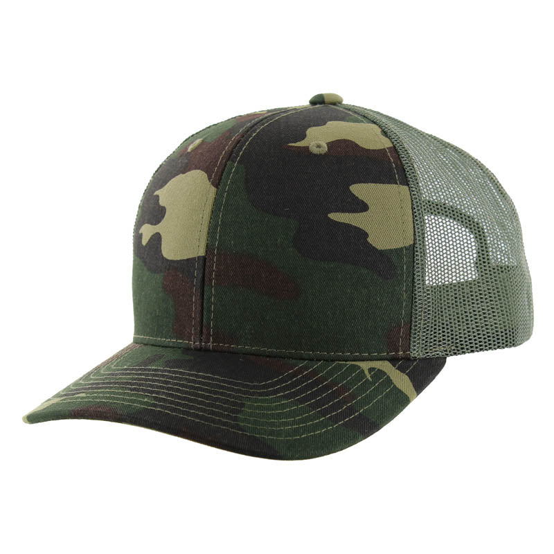 Kamel 815 Snapback Mesh Trucker Cap Slight Curve Hat – Dallas Shirts ...