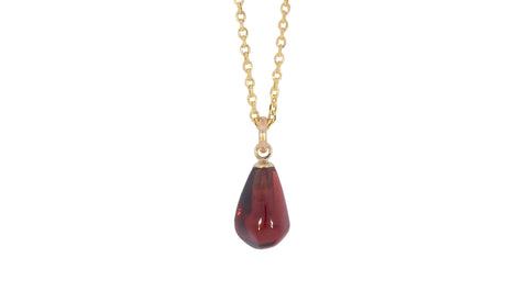 garnet pomegranate seed necklace