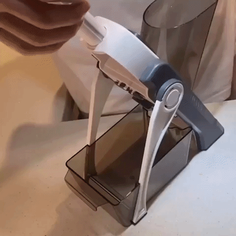 giphy of multifunctional vegetable slicer with which is cut various vegetables