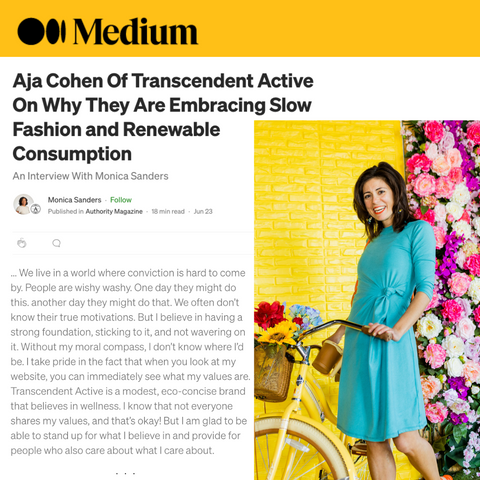 Aja Cohen - Medium - Embracing Slow Fashion and Renewable Consumption