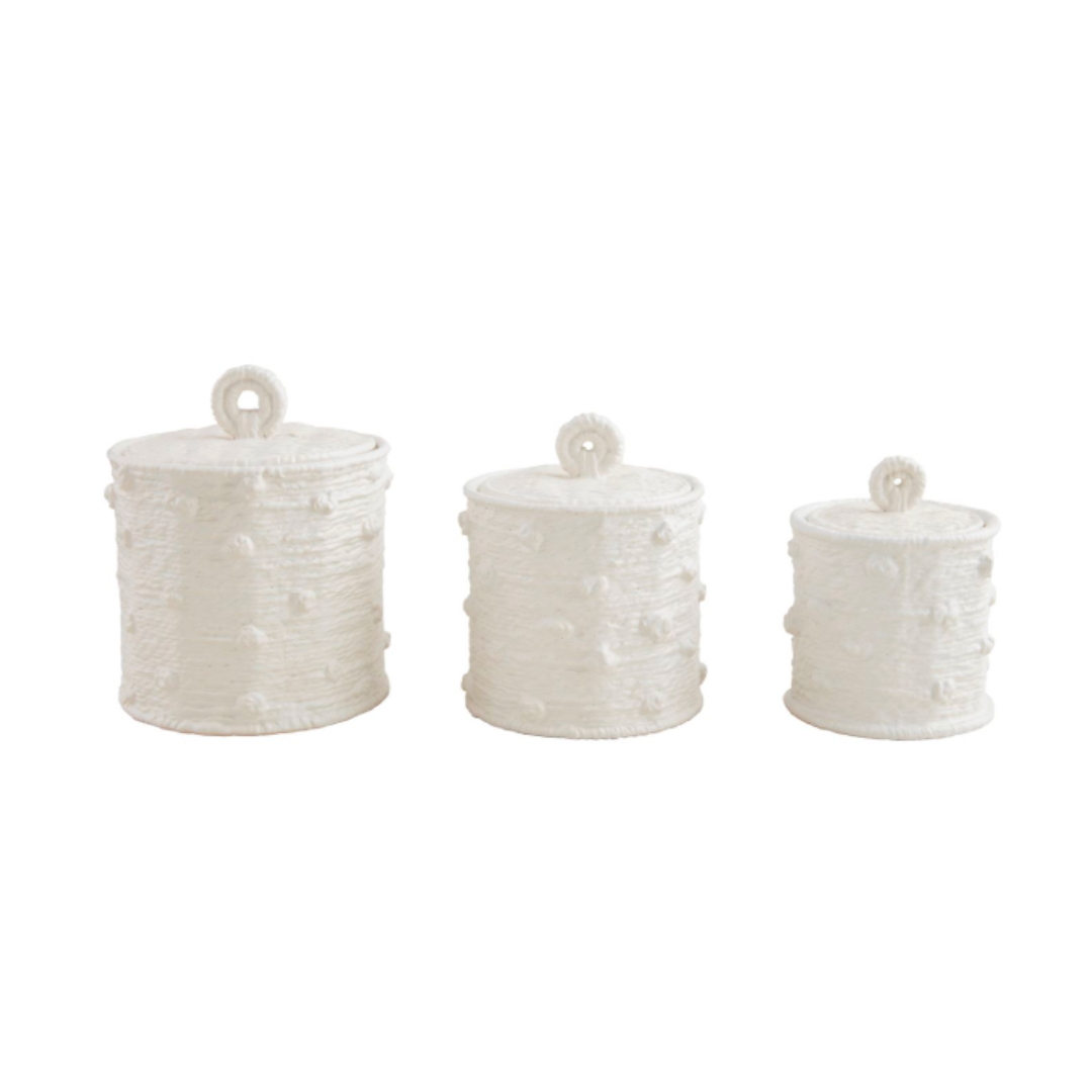 Louisa Woven Ceramic Canister