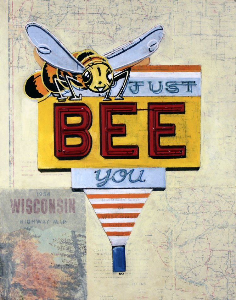 Follow the Signs Paintings - Just Bee You