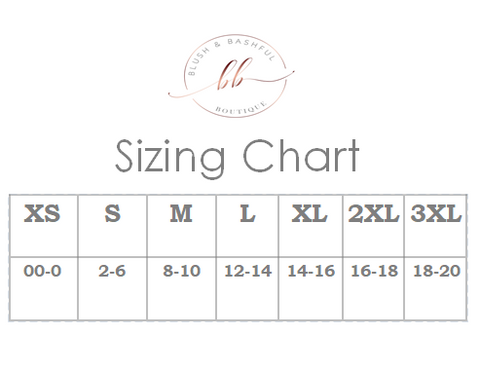 Size Chart – Blushandbashful.co