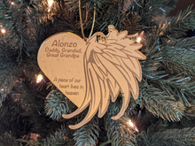 Load image into Gallery viewer, Memorial Heart Wing Ornament
