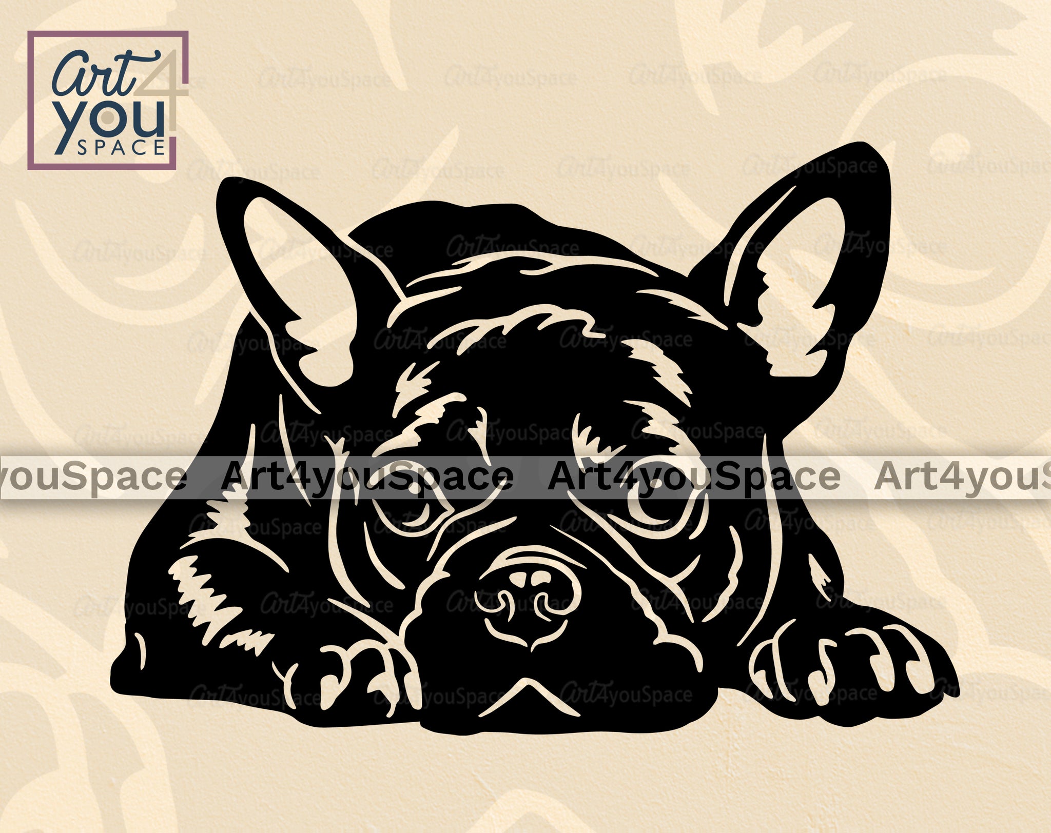 French Bulldog SVG PNG DXF, Cricut Download, Plasma Laser Cut, Vector