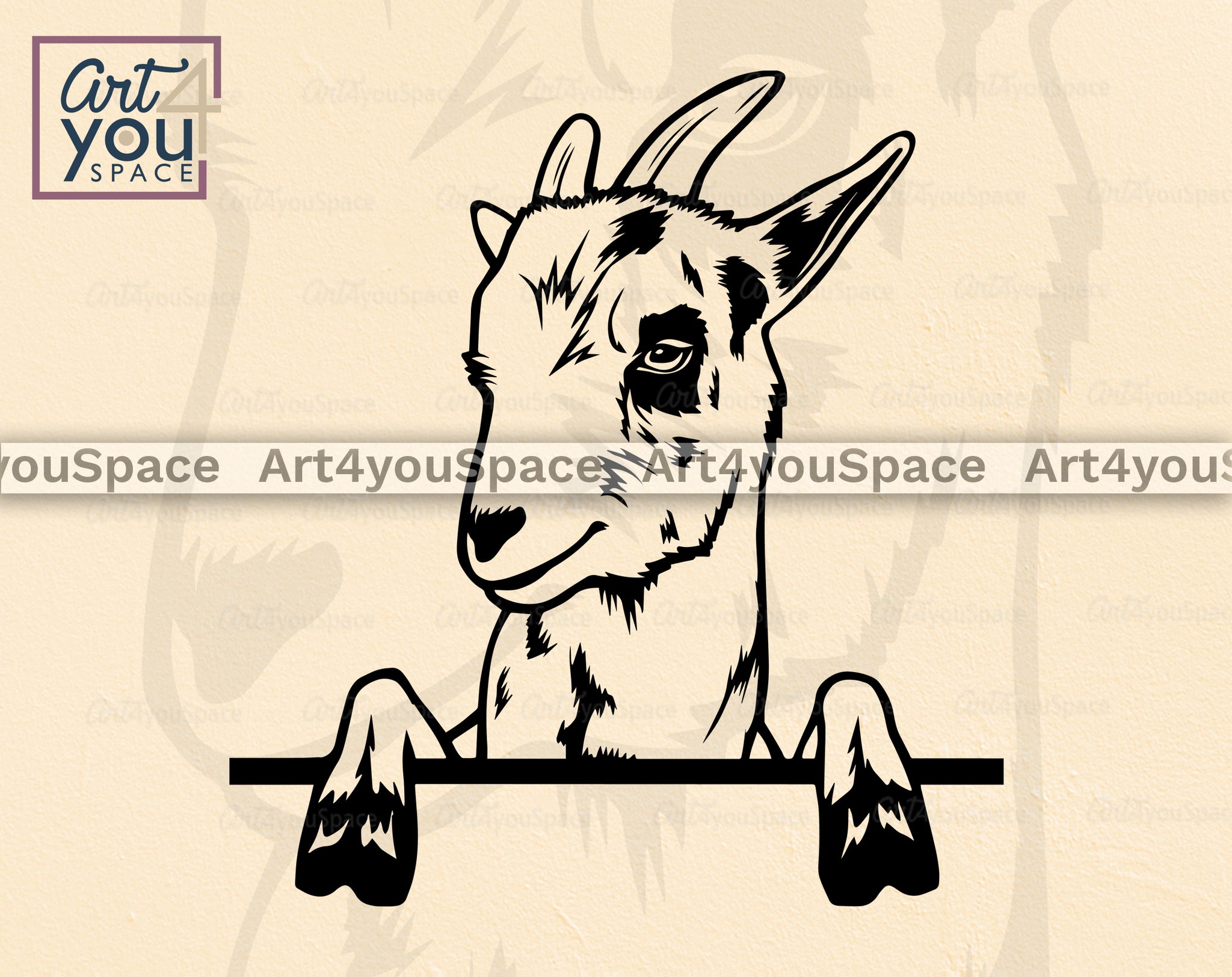 Nigerian Dwarf Goat Svg Png Dxf Cricut Project Vector Clipart Downloa Art4youspace 