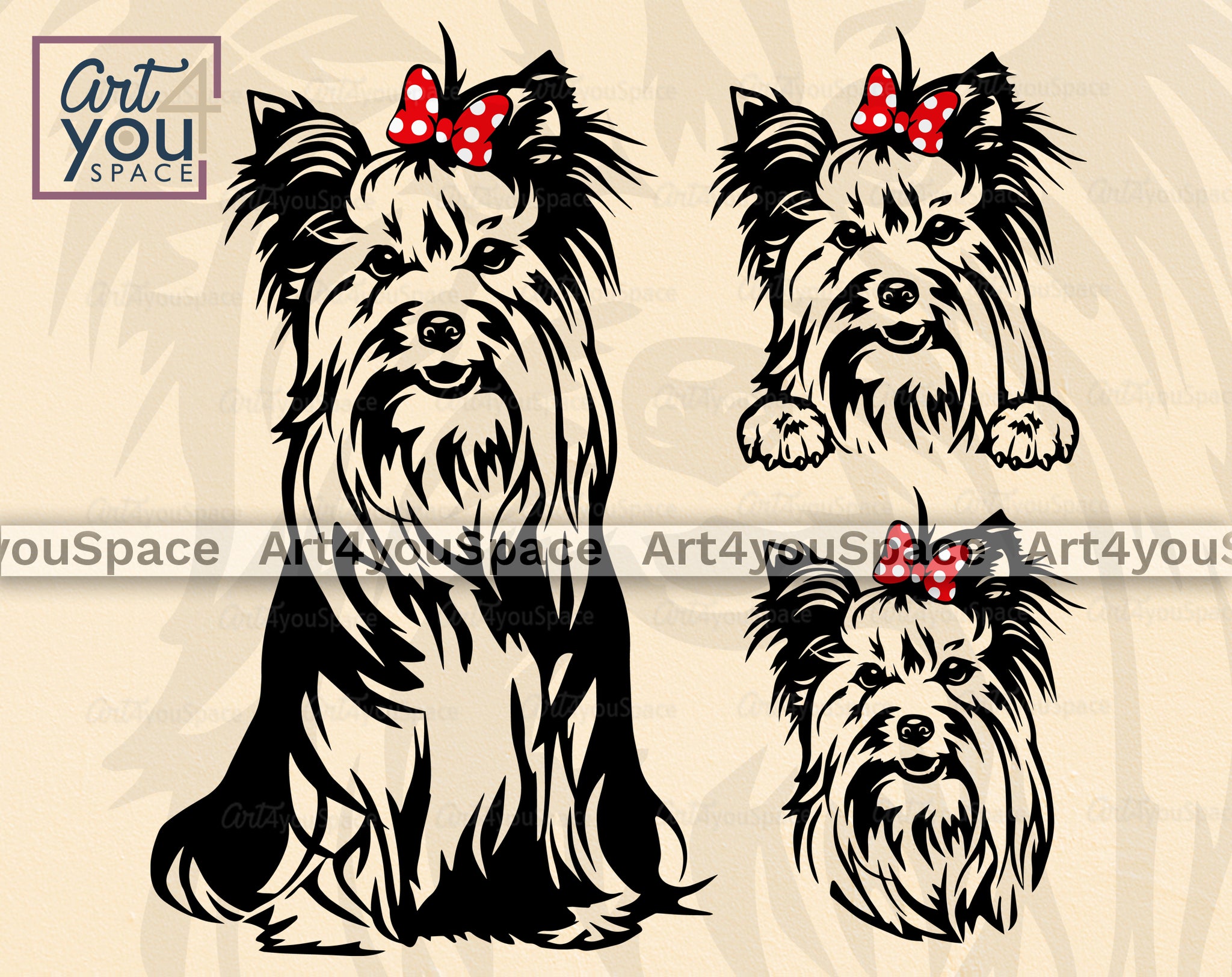 clipart yorkshire terrier