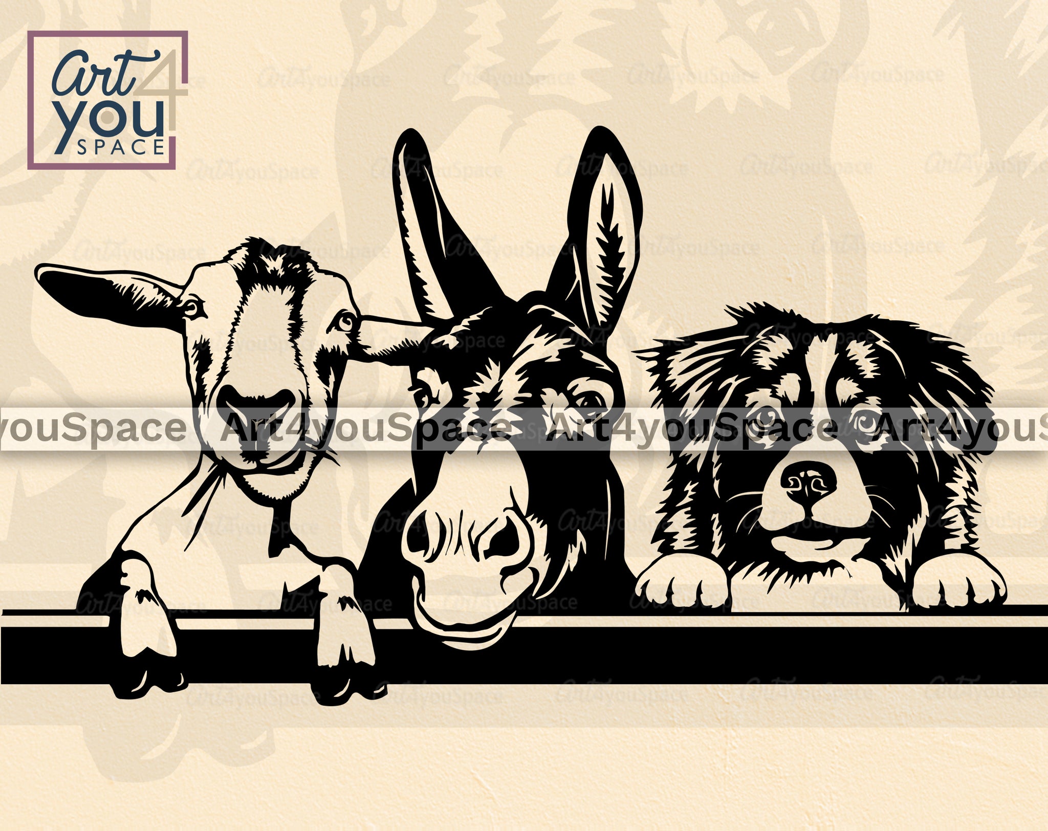 Download Farm Animals And Australian Shepherd Clipart Svg Png Dxf Download Cr Art4youspace