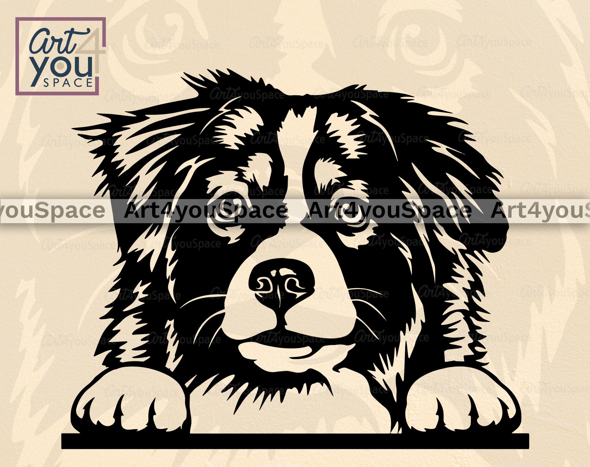 australian shepherd clipart