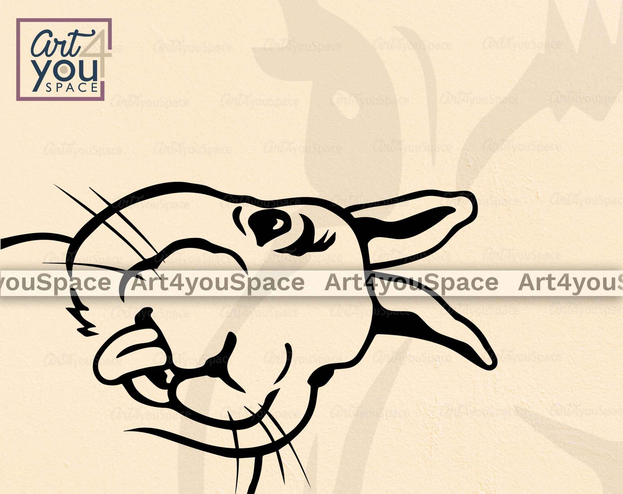 Funny Easter Bunny SVG, Peeking Rabbit Vector Download PNG DXF, Cricut