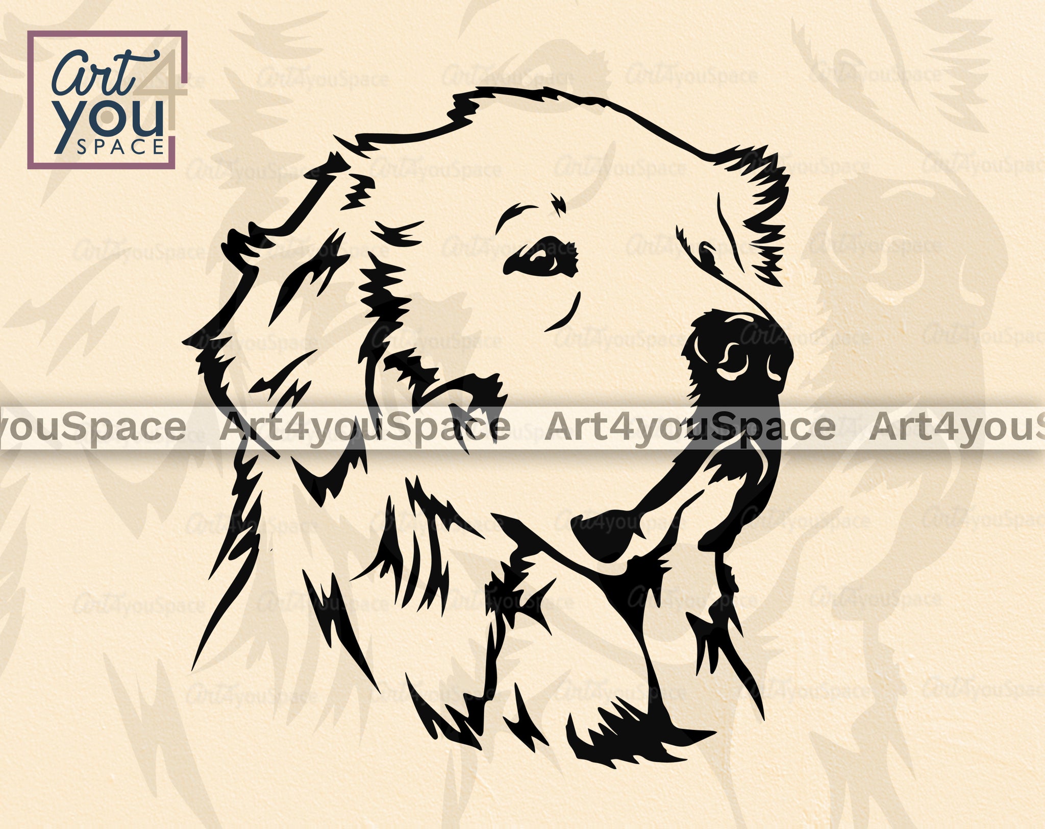 Great Pyrenees Dog SVG PNG DXF, Cricut, Vector Download, Pyrenean Moun