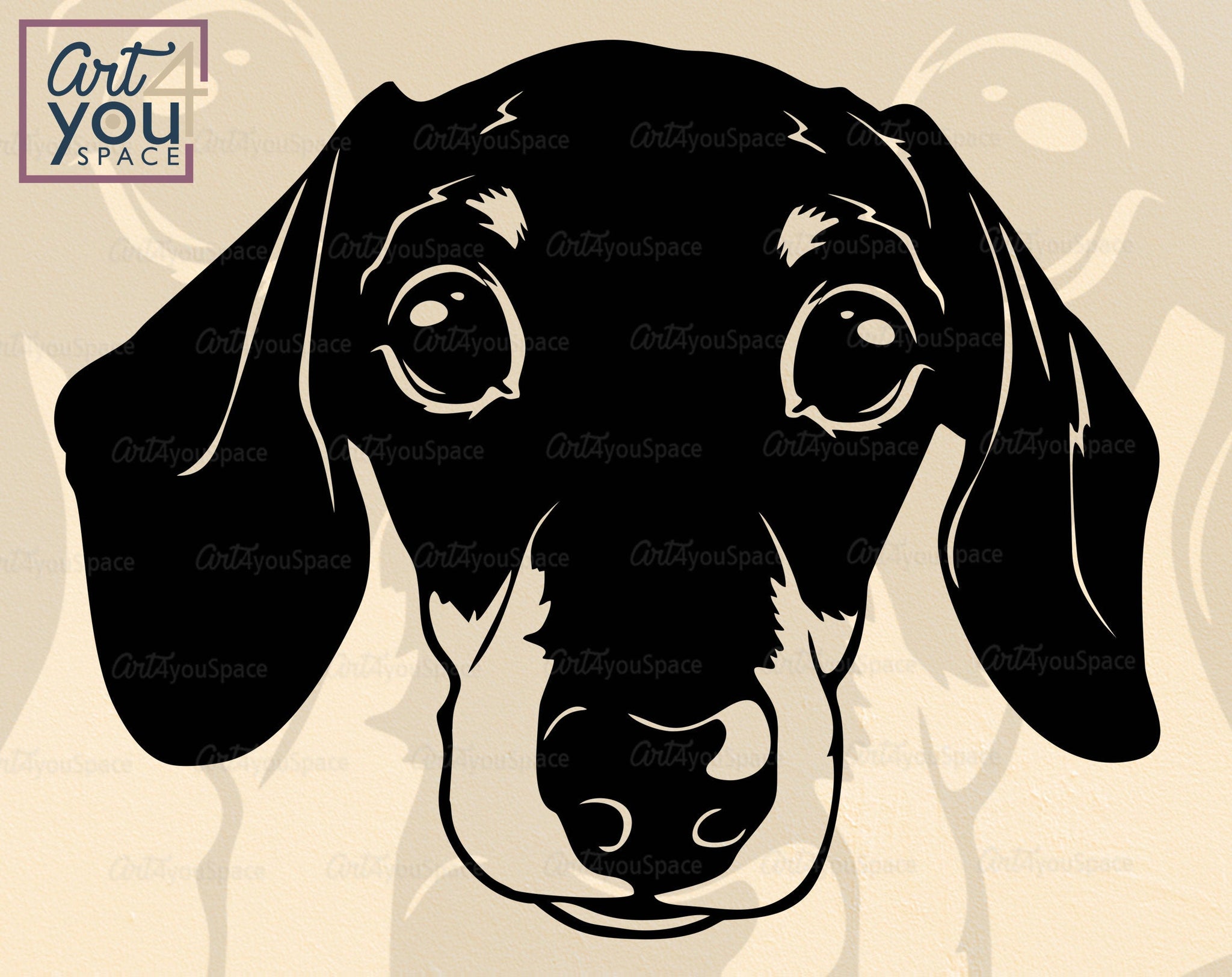 Dachshund SVG PNG DXF, Download, Clipart, Laser Cut Vector, Cricut