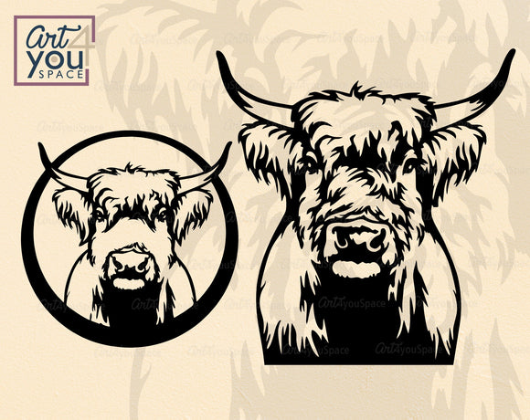 Free Free 177 Flower Silhouette Highland Cow Svg SVG PNG EPS DXF File
