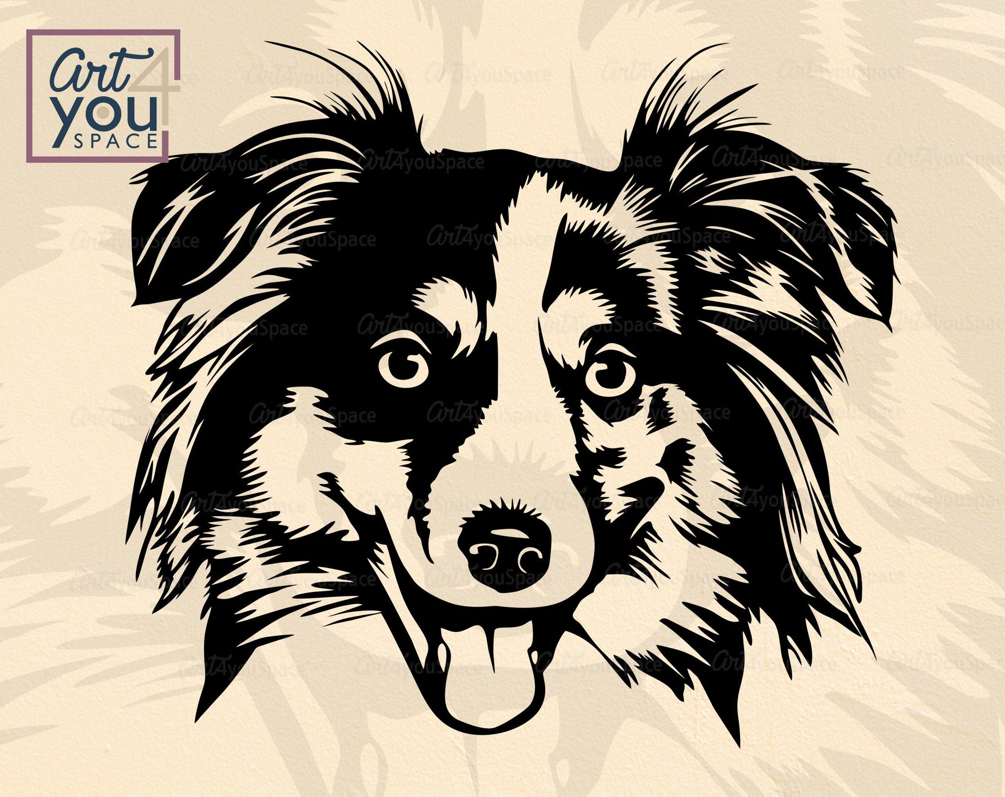 Australian Shepherd SVG PNG DXF, Clipart Download, Vector, Cricut