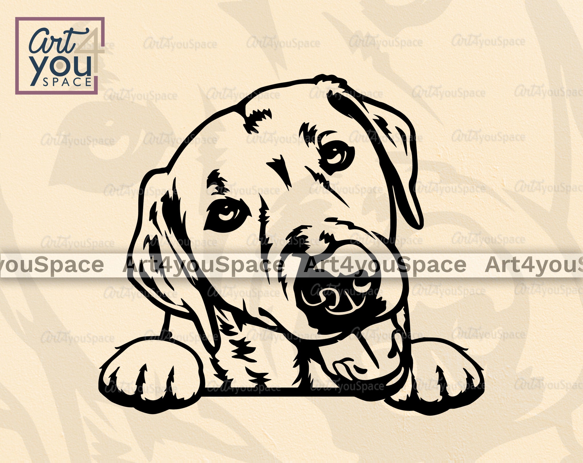 Labrador SVG PNG DXF Dog Cricut File, Clipart, Vector, Printable Art D