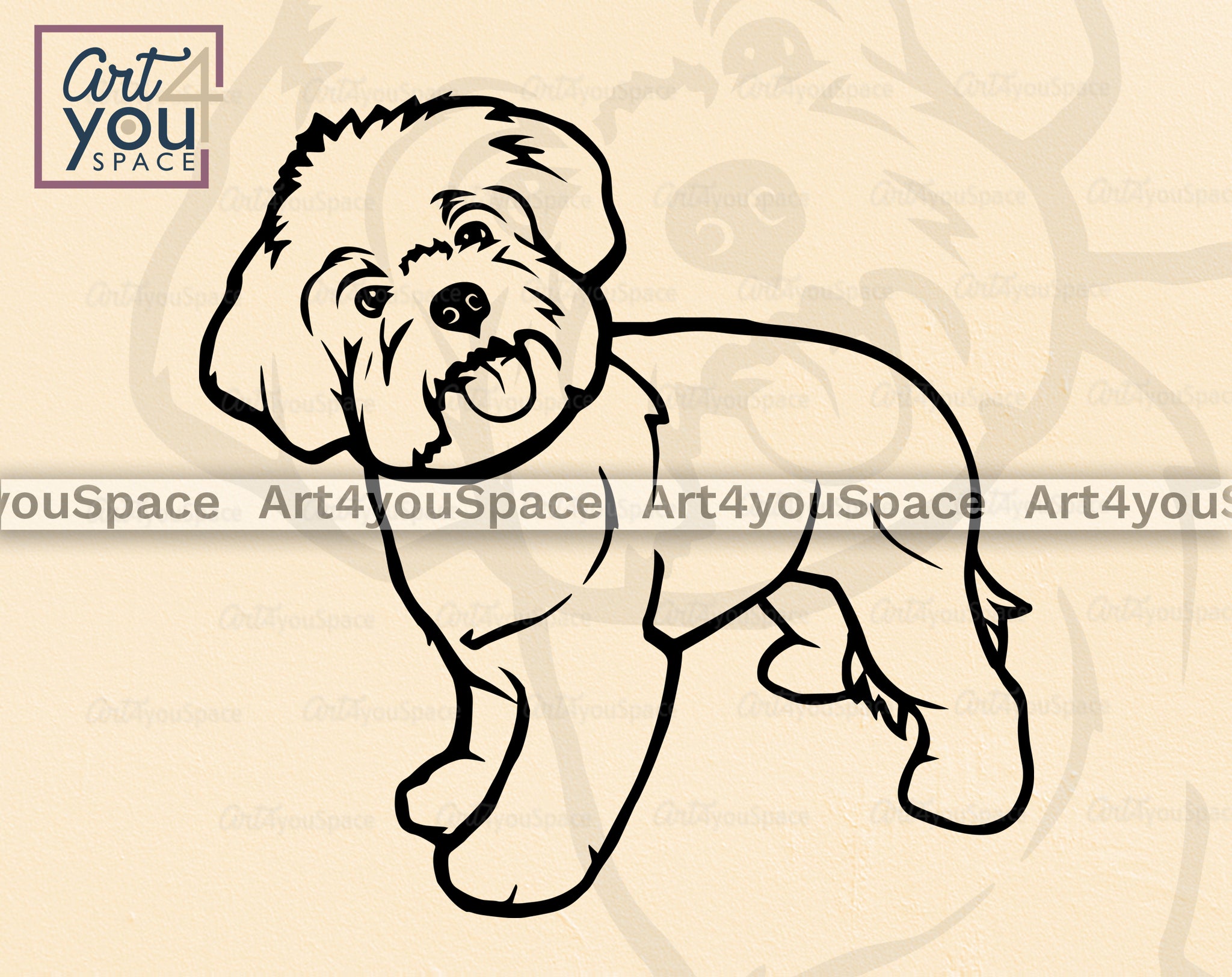 Maltese Puppy SVG PNG DXF Cricut, Clipart, Vector Cut, Printable Art