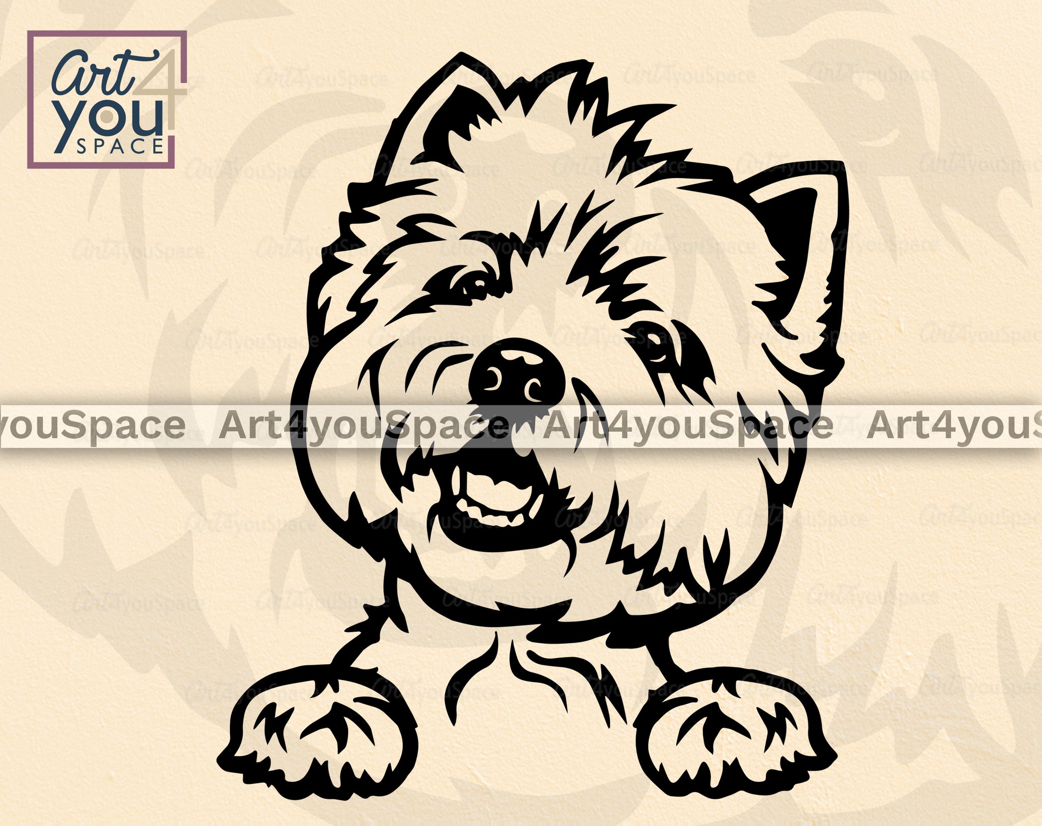 west highland terrier clipart