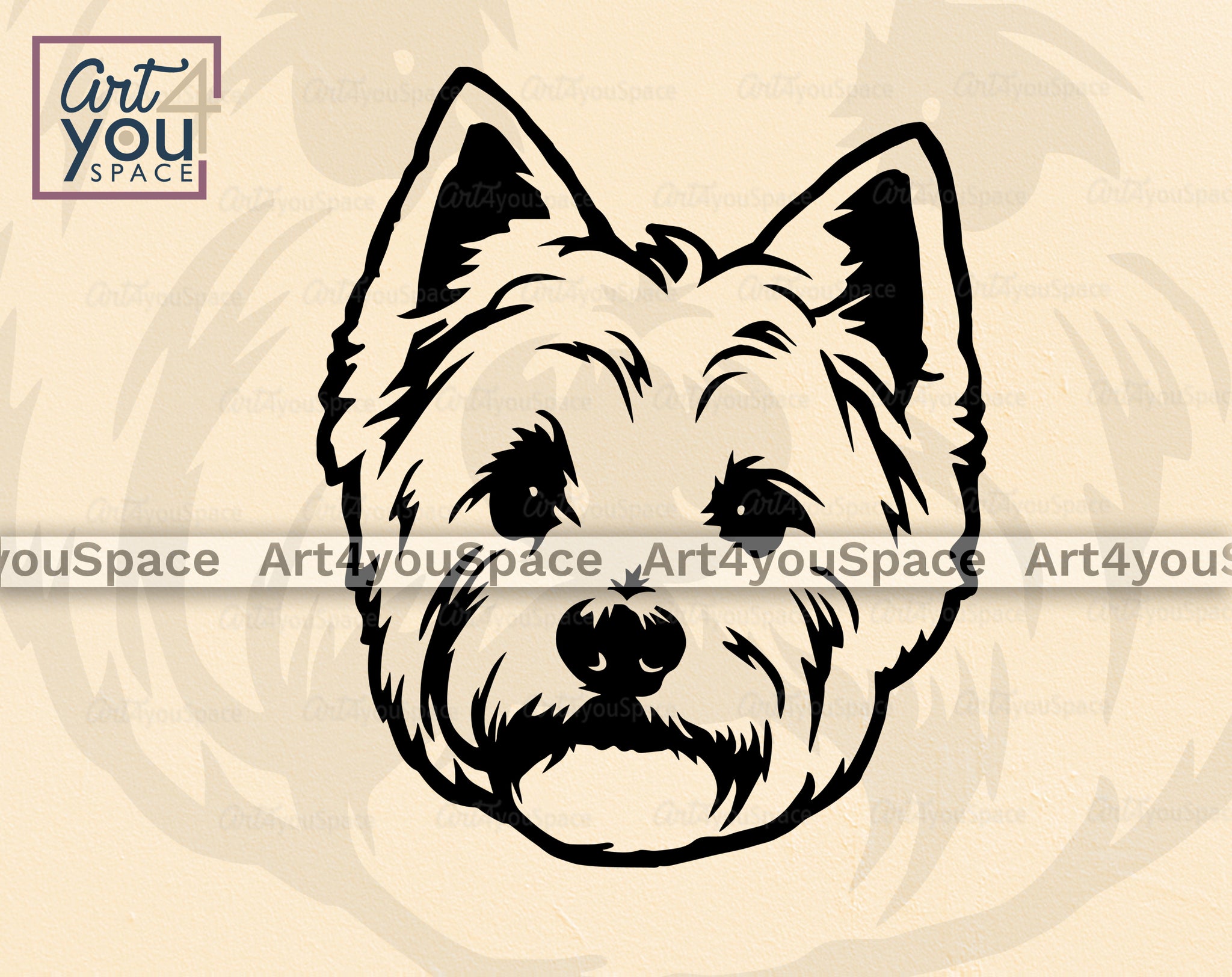 west highland terrier clipart