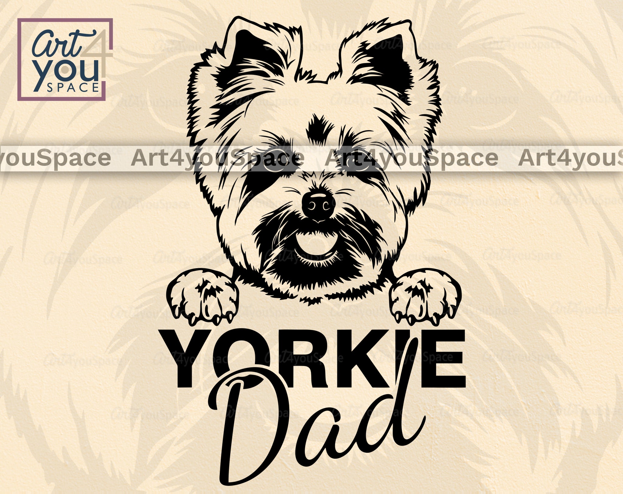 clipart yorkshire terrier