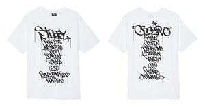 Vintage Stussy X Ghost Graffiti Shirt - Vintage & Classic Tee