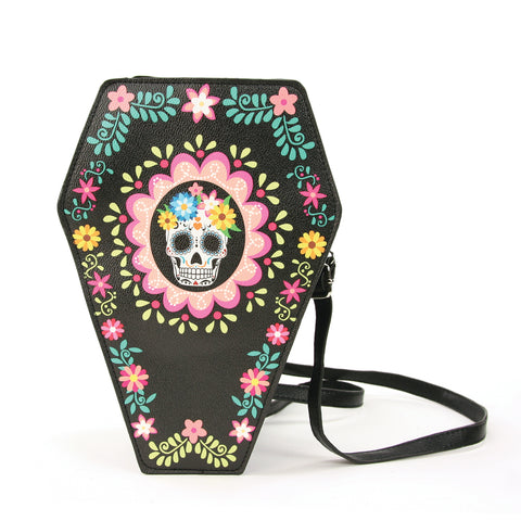 Skull Embossed Sling Bag in Vinyl – www.