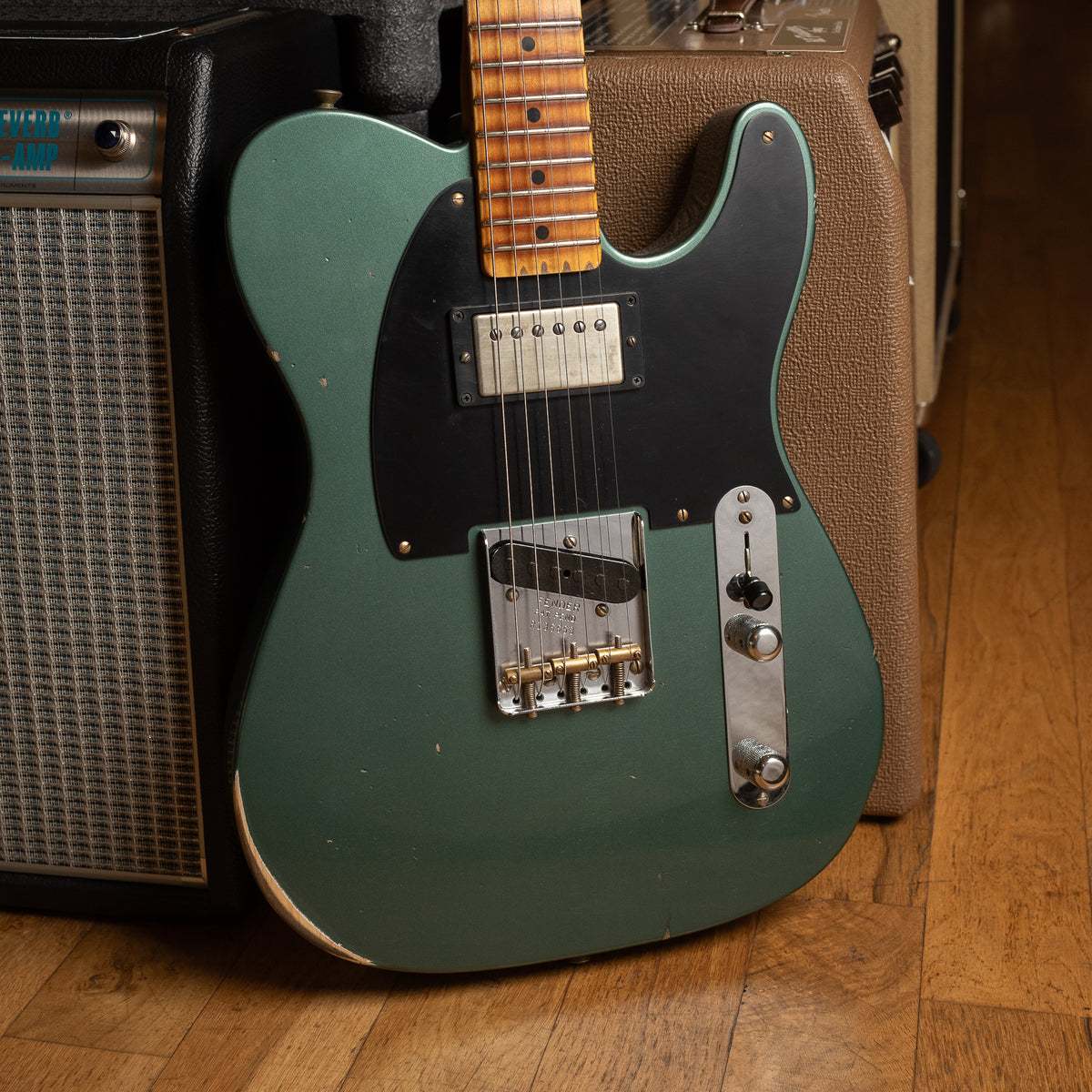 04.23.24 - Fender Custom Shop 1952 Telecaster HS _Chicago Special_ Relic Aged Sherwood Green Metallic_ - 9232000602-R136663-5.jpg__PID:353407e4-d7c2-4d45-8ccd-3b1cac66ed4d