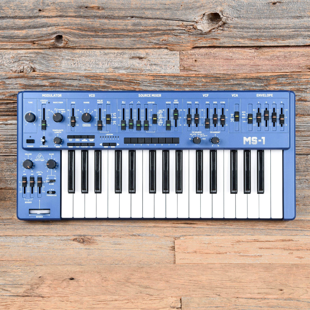 Behringer MS-1-BU Analog Synthesizer Blue – Chicago Music Exchange