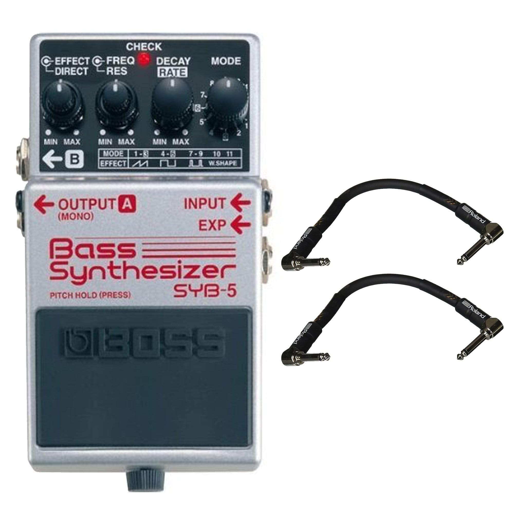 Boss SYB-5 Bass Synthesizer Bundle w/ Roland Black Series 6 inch Pat – Chicago