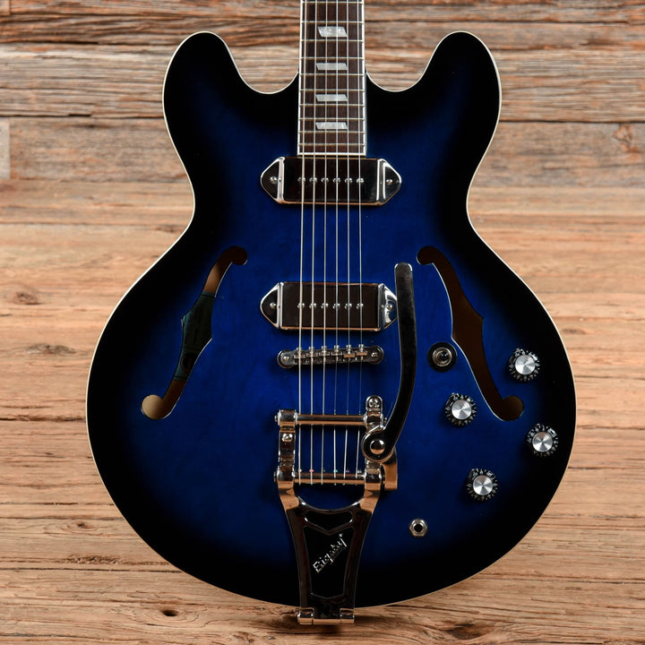 epiphone casino blak and blu