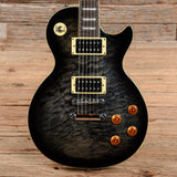 epiphone les paul classic quilt top black