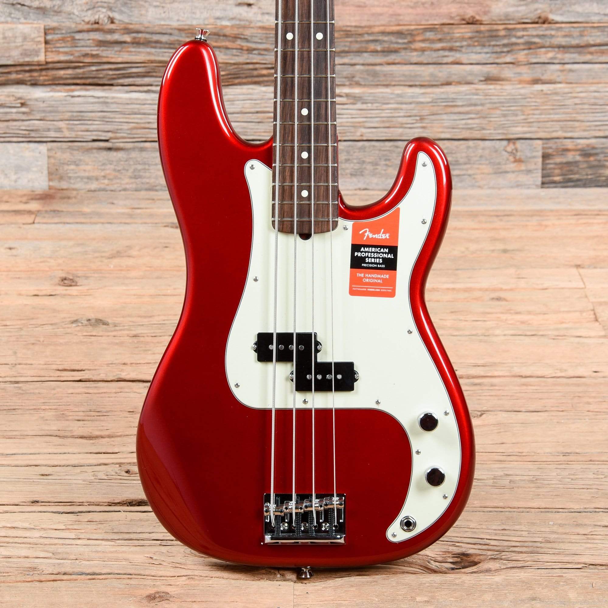 fender american professional precision bass candy apple red