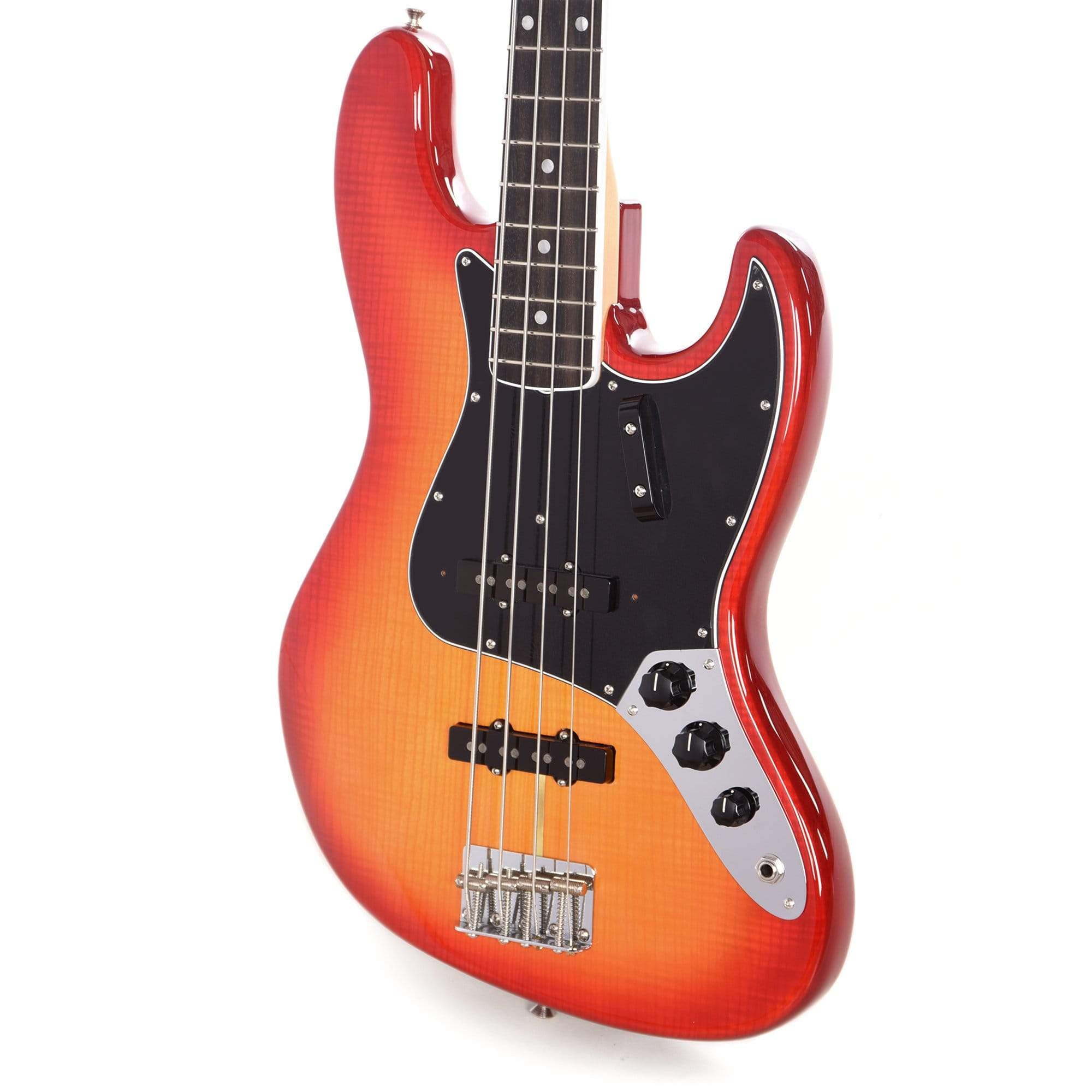 Fender Rarities American Original '60s Flamed Ash Jazz Bass Plasma Red Burst