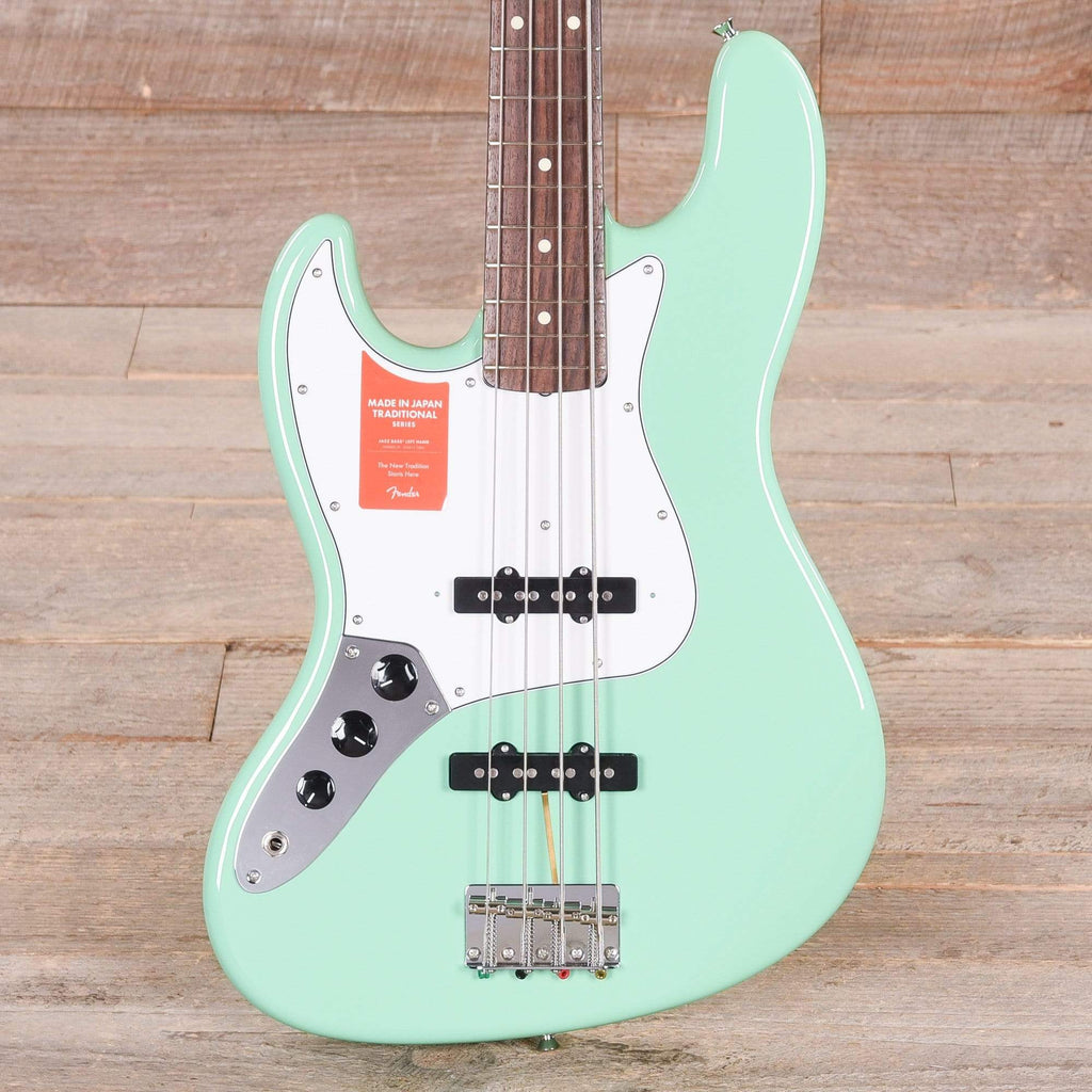 Fender MIJ Traditional 60s Jazz Bass RW Surf Green LEFTY w/Gig Bag