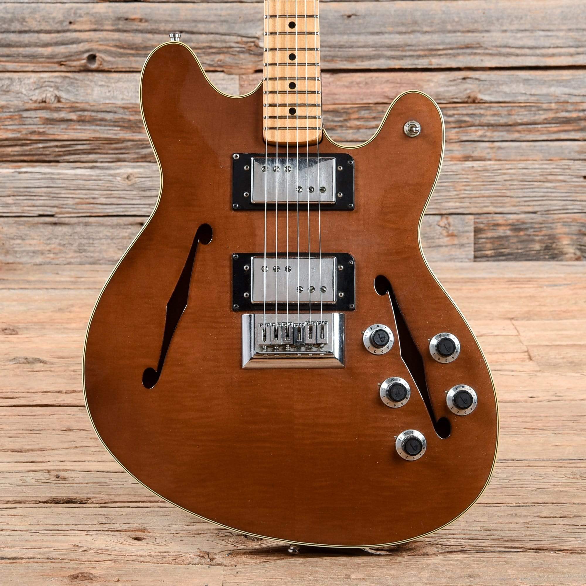 Señora eficaz Instrumento Fender Starcaster Mocha 1976 – Chicago Music Exchange
