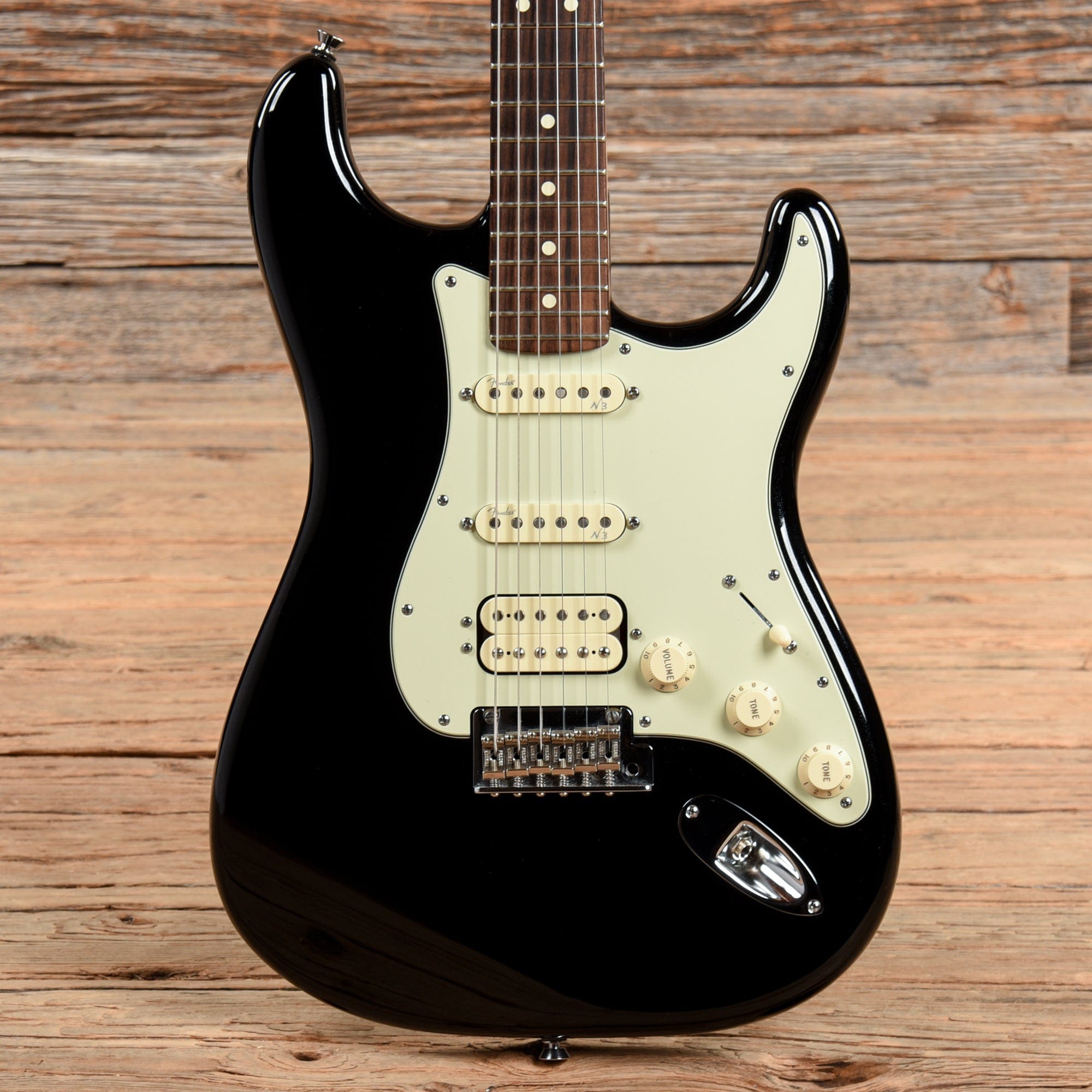 Fender American Deluxe Stratocaster Plus HSS Mystic Black 2014
