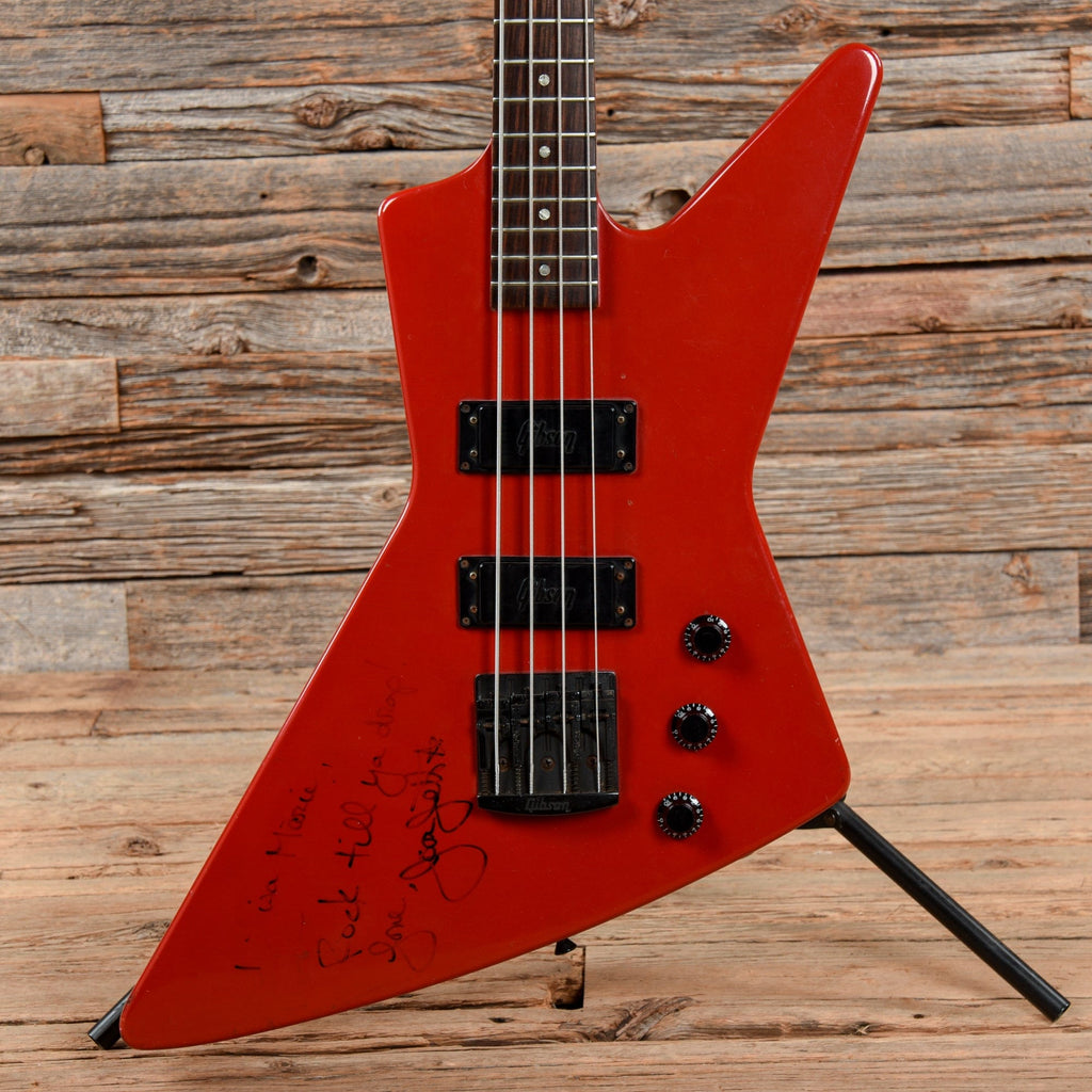 Hoe dan ook Mars barbecue Gibson Explorer Bass Red 1985 – Chicago Music Exchange