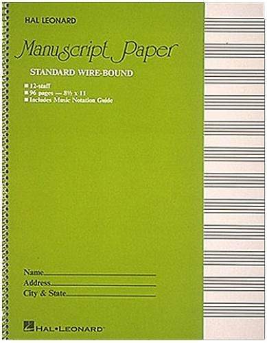 hal leonard printable manuscript paper