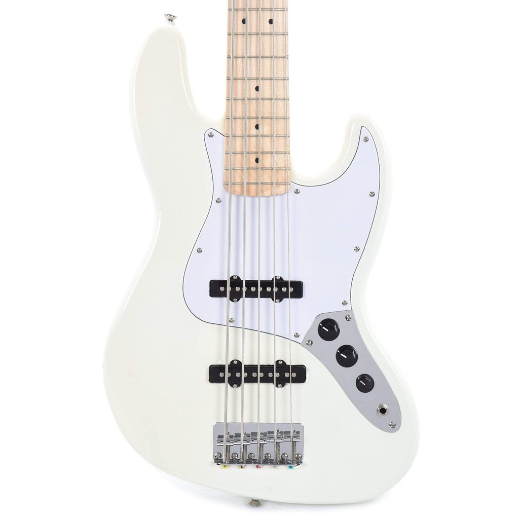 Squier Affinity Jazz Bass V Olympic White – Chicago Music Exchange