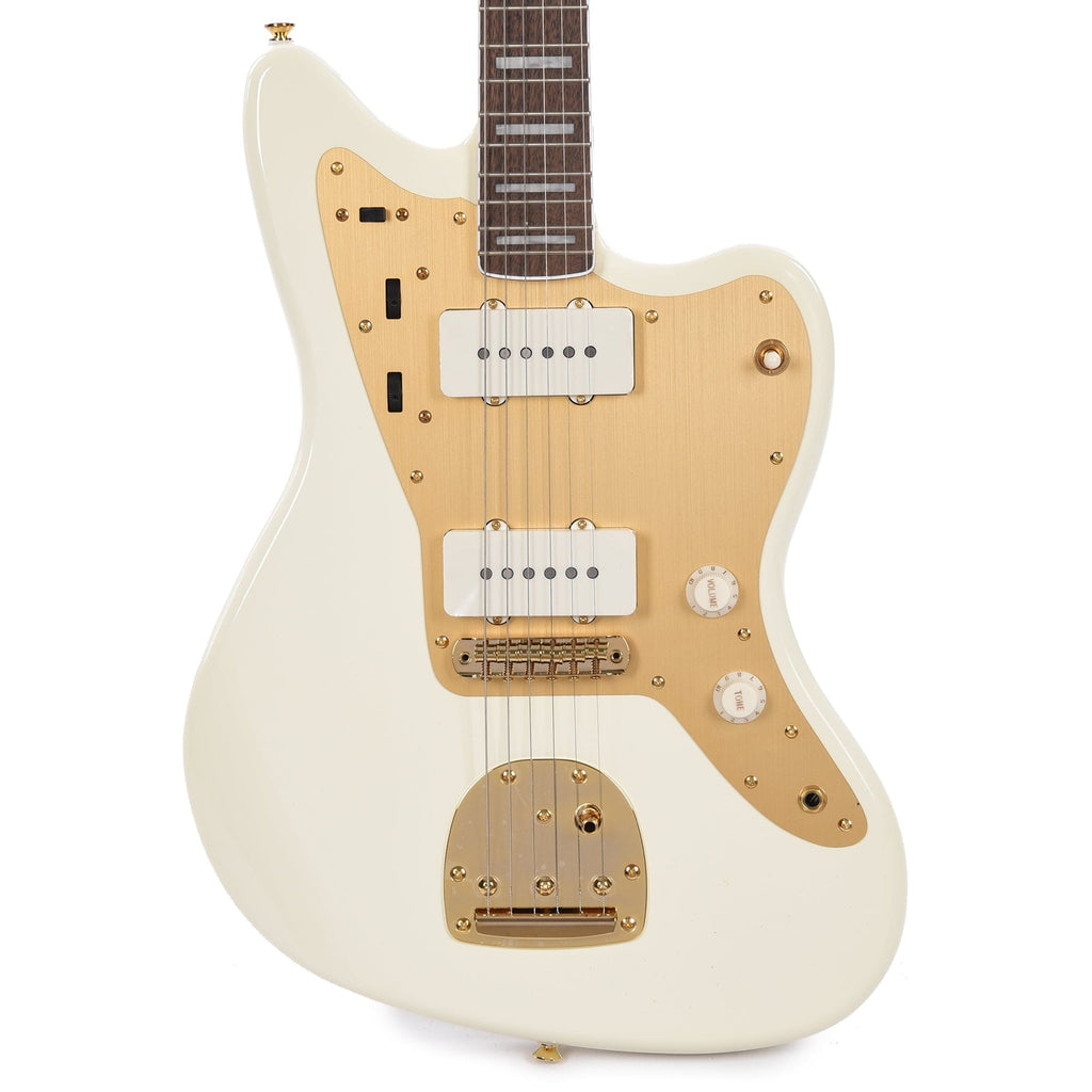 jazzmaster white and gold