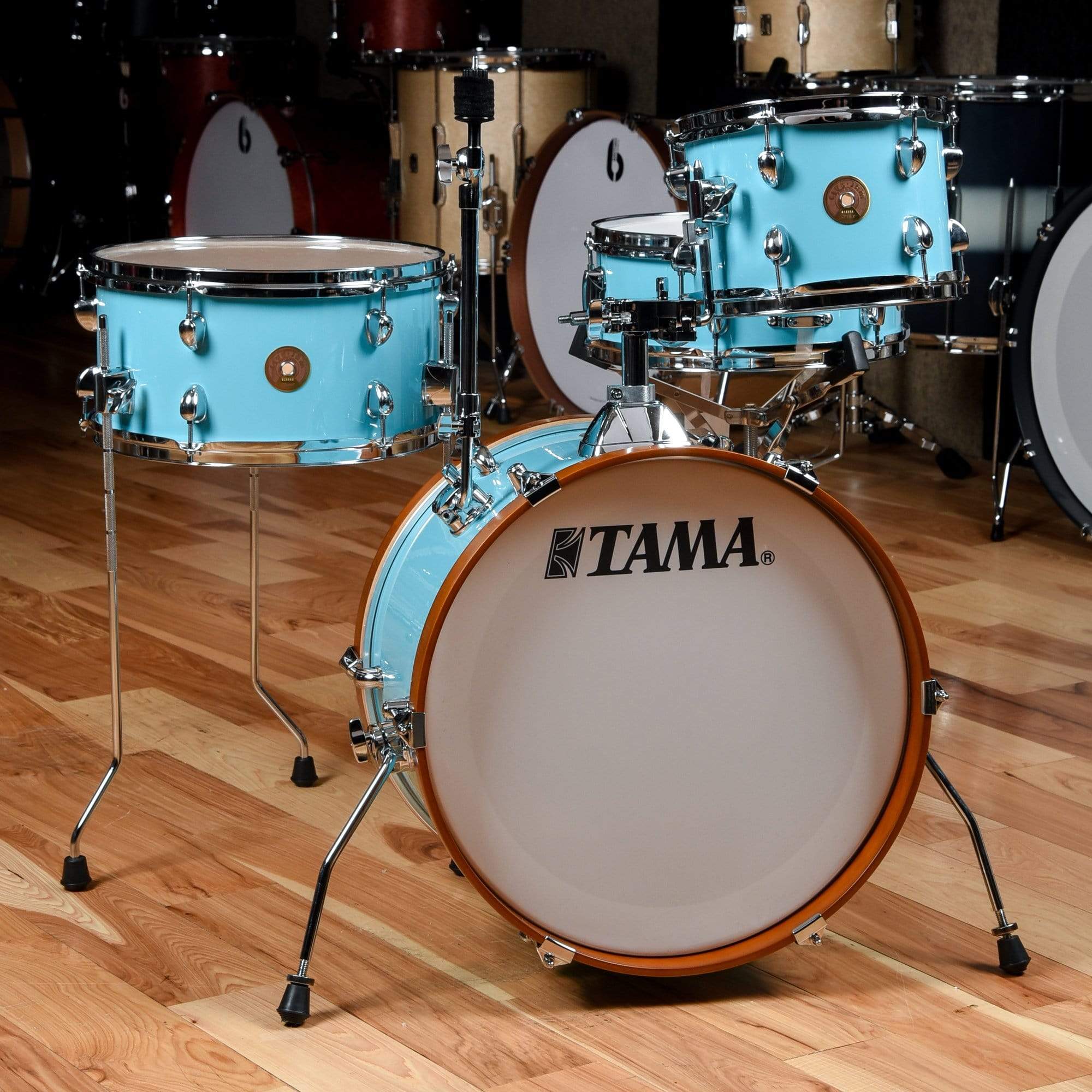 Tama Club Jam 10/14/18/5x13 4pc. Drum Kit Aqua Blue – Chicago Music Exchange