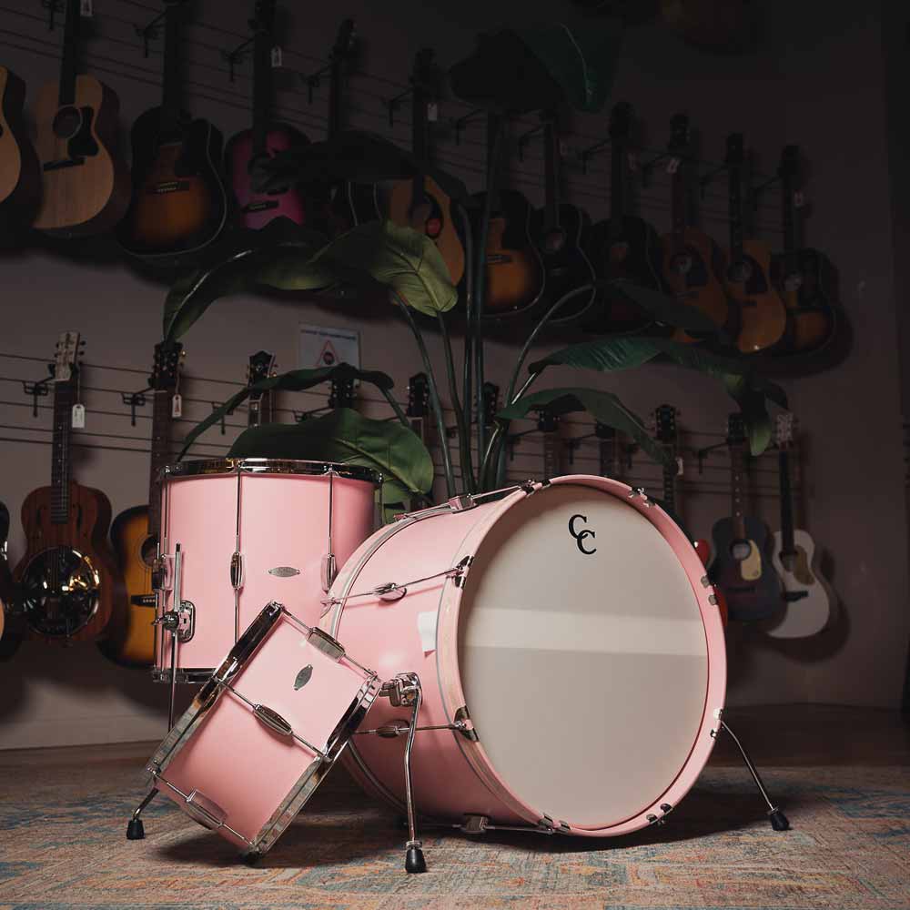 C&C Drum Kit Pink Finish