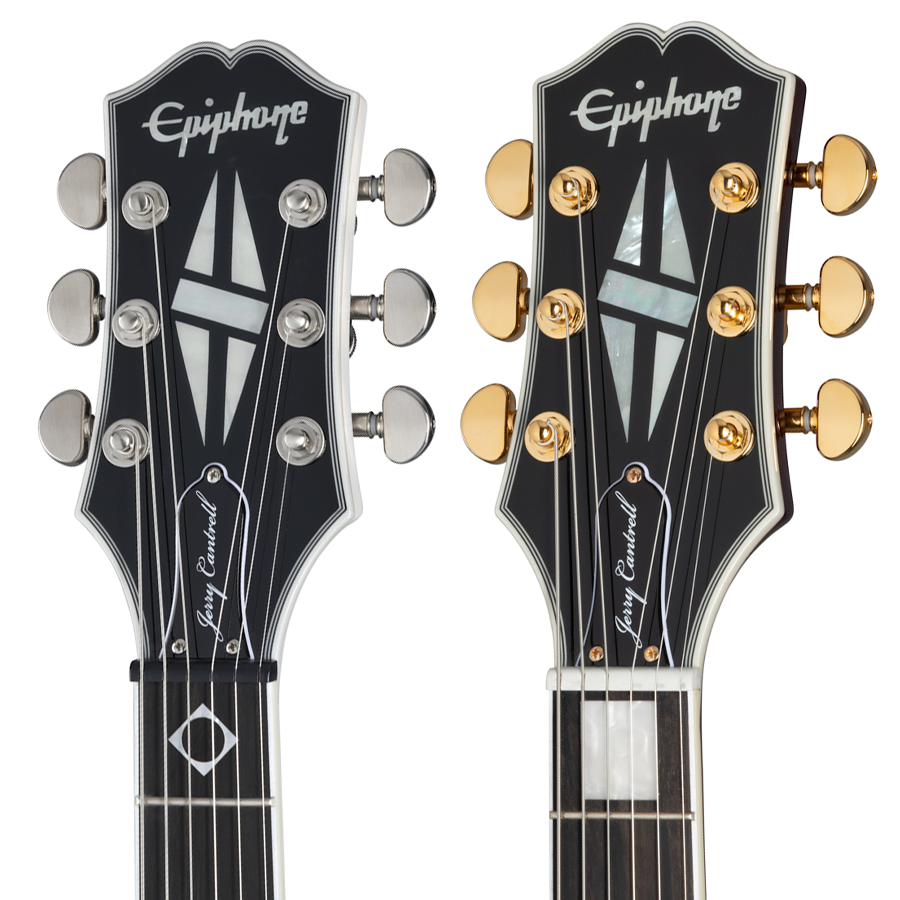 Epiphone Jerry Cantrell Signature Les Paul Full Guitar Headstocks