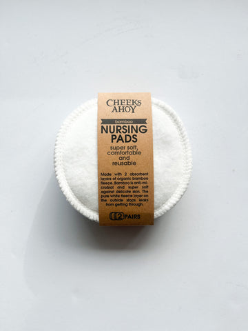 Reusable Nursing Pads (Regular or Organic Bamboo) by Cheeks Ahoy