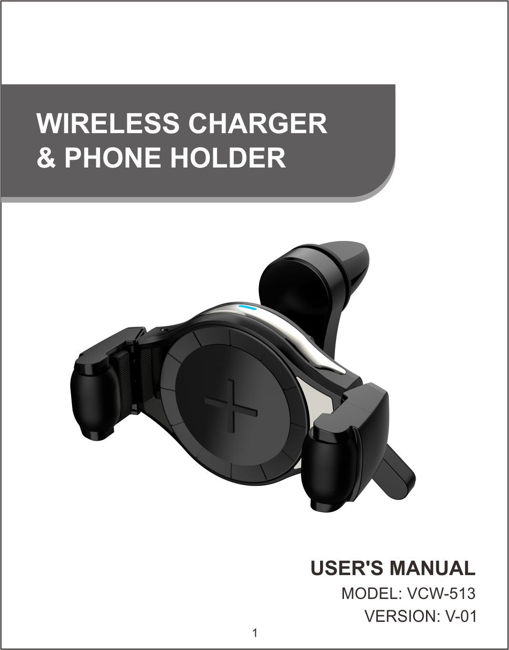 Auto Drive Wireless Charger and Air Vent Mount Phone Holder 2-in-1 wit –  UnitedSlickMart