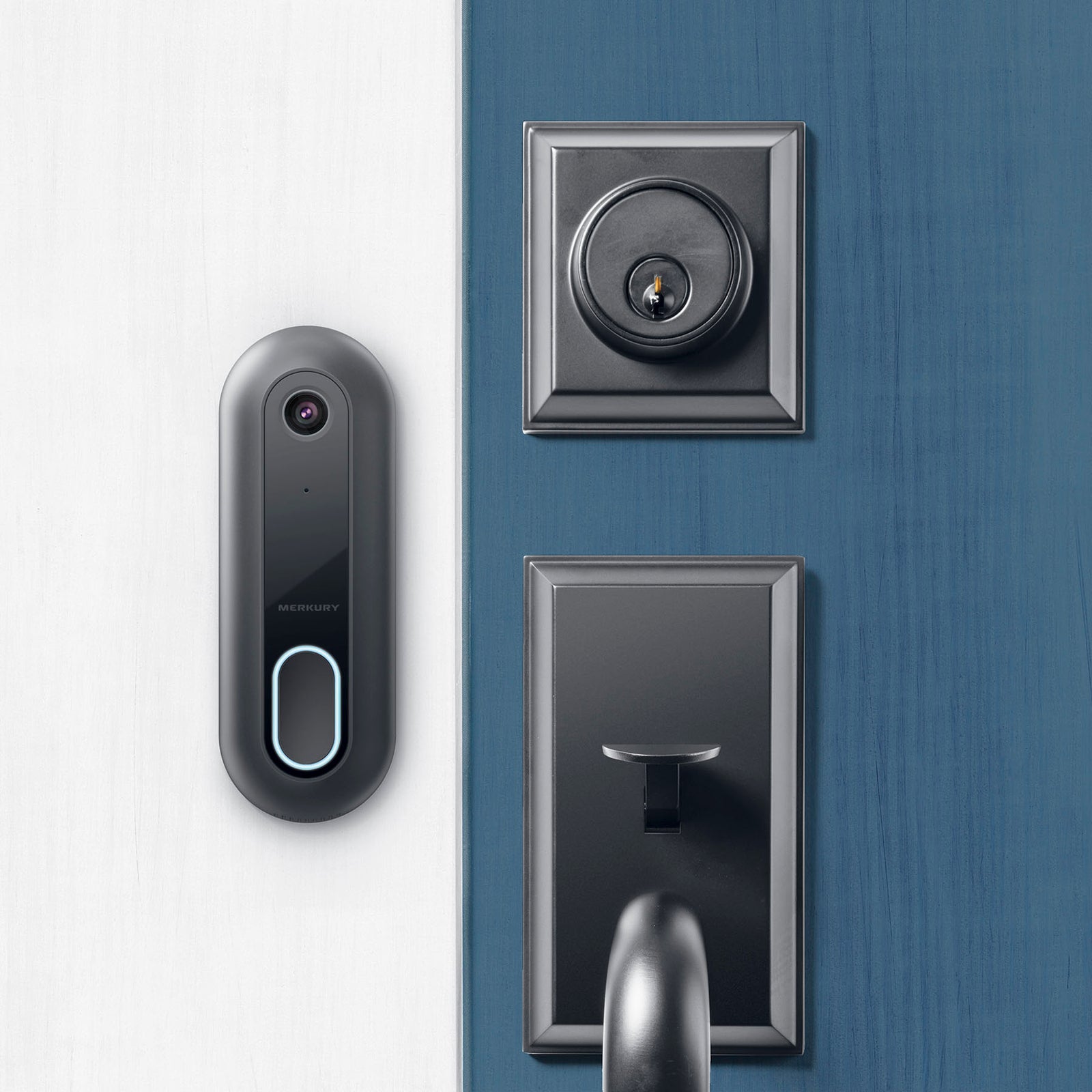 Merkury Innovations Smart Doorbell Camera, 1080p, Requires 2.4 Ghz Wif