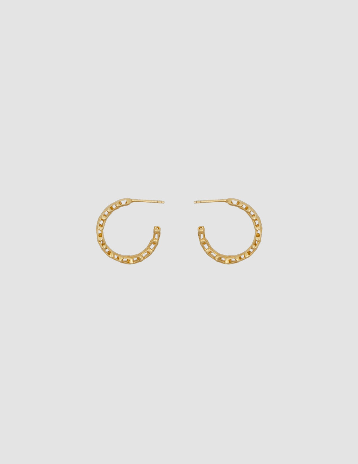 V Shape Gold Hoop Earrings - WHP Jewellers