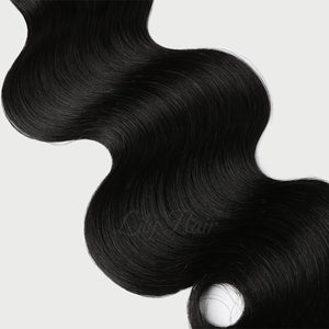 #1 Jet Black Color Hair Tape In Hair Extensions