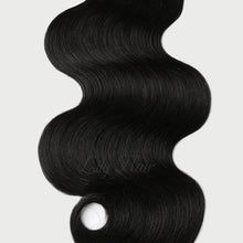 Load image into Gallery viewer, #1 Jet Black Color Hair Tape In Hair Extensions 