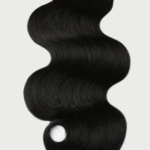 #1 Jet Black Color Micro Ring Hair Extensions